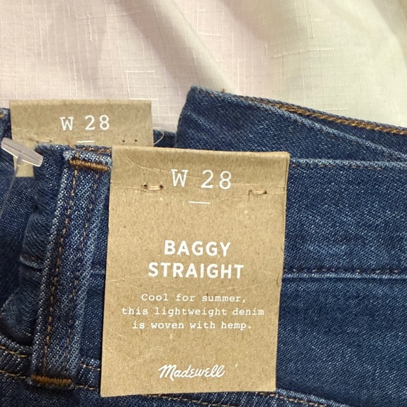 (T4) Madewell loose-fit straight-leg jeans in dark distressed,32(1),28(3), 26(1) - Picture 13 of 16